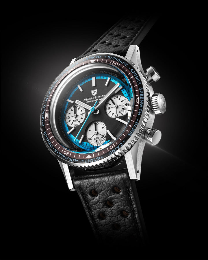 Nivada Grenchen Chronoking Racing II Blue 87053Q – Ansicht 5