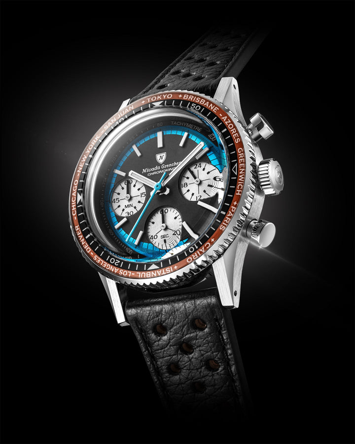 Nivada Grenchen Chronoking Racing II Blue 87053Q – Ansicht 4