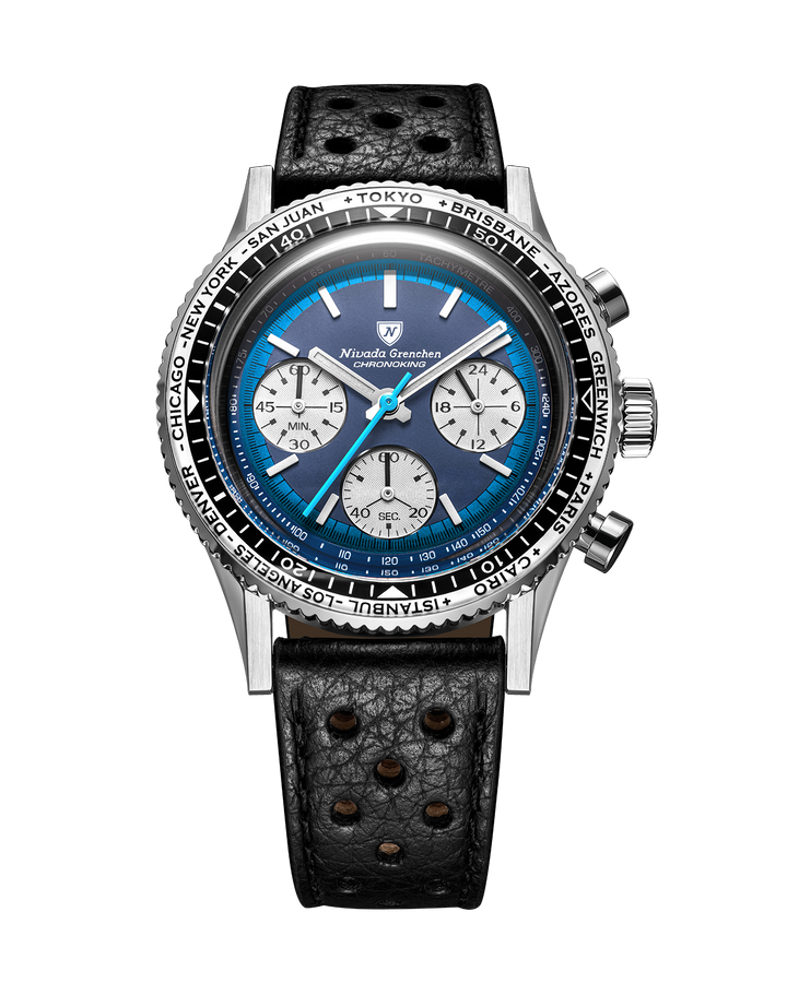 Nivada Grenchen Chronoking Racing II Blue Lagoon 87054Q – Ansicht 2