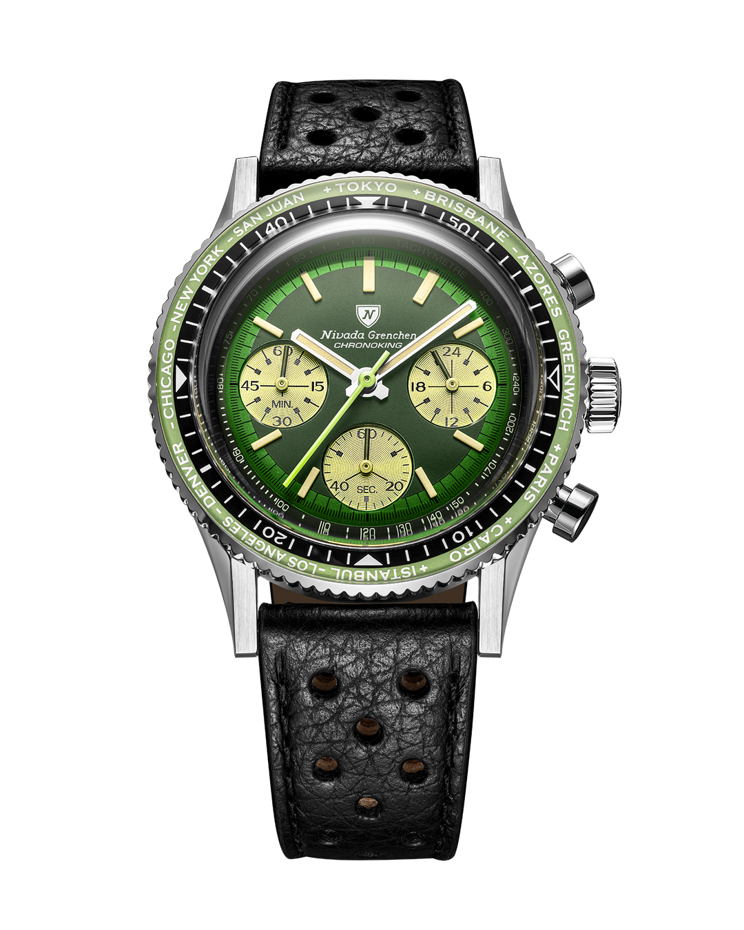 Nivada Grenchen Chronoking Racing II Green 87057Q – Ansicht 6