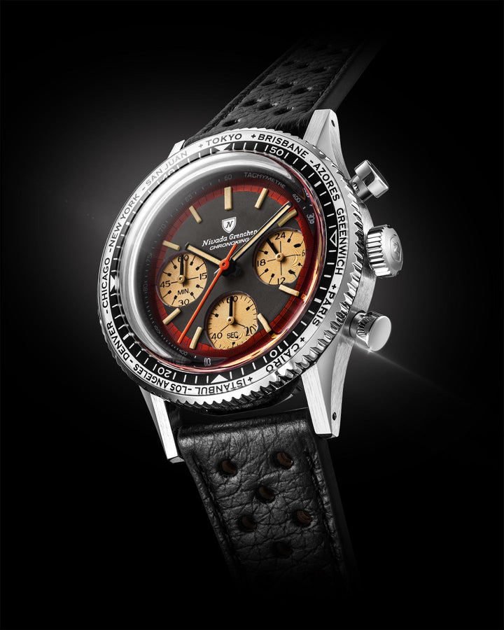 Nivada Grenchen Chronoking Racing II Black Amber 87055Q – Ansicht 5