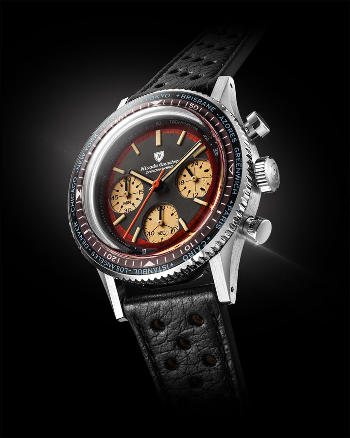 Nivada Grenchen Chronoking Racing II Black Amber 87055Q – Ansicht 4
