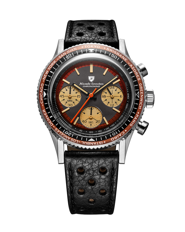 Nivada Grenchen Chronoking Racing II Black Amber 87055Q – Ansicht 6
