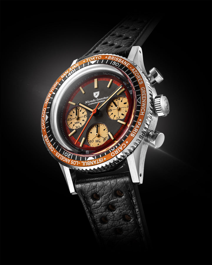 Nivada Grenchen Chronoking Racing II Black Amber 87055Q – Ansicht 3