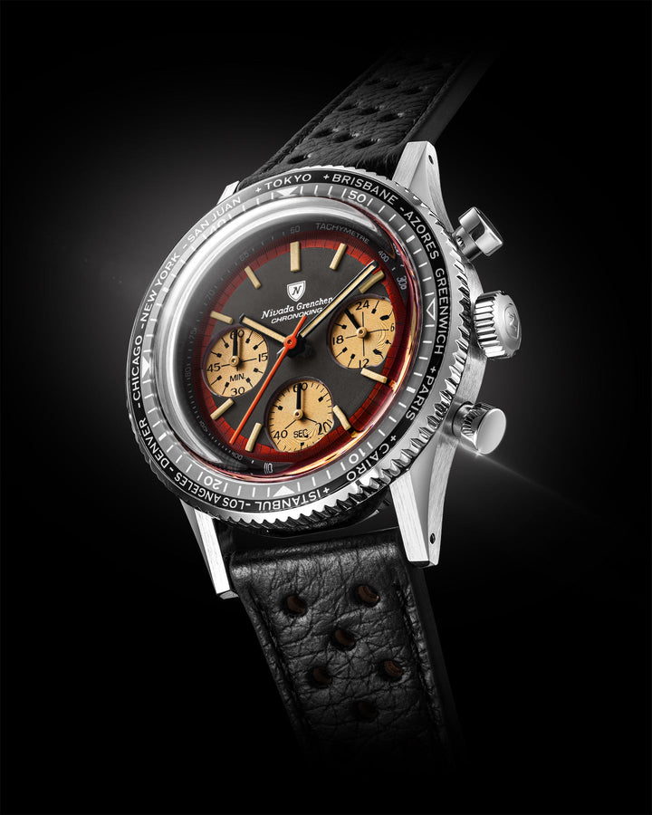 Nivada Grenchen Chronoking Racing II Black Amber 87055Q – Ansicht 2