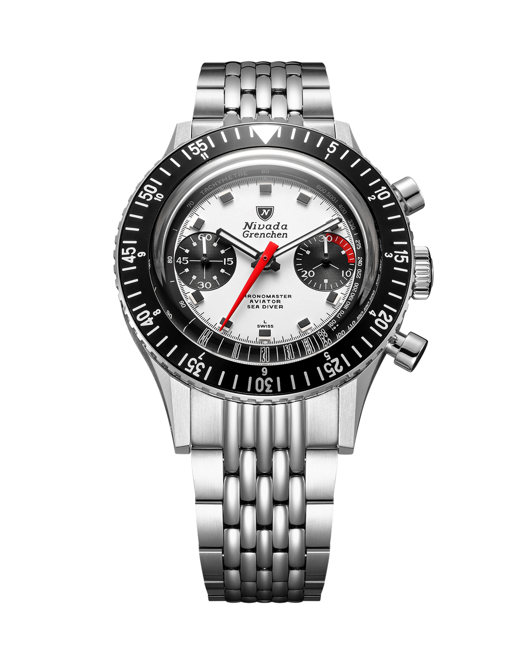 Nivada Grenchen Chronomaster Panda 38mm 86054M – Ansicht 13