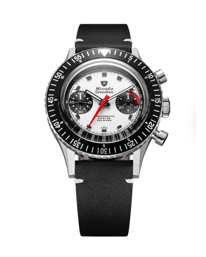 Nivada Grenchen Chronomaster Panda 38mm 86054M – Ansicht 6