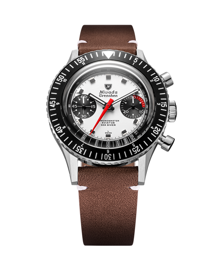 Nivada Grenchen Chronomaster Panda 38mm 86054M – Ansicht 8
