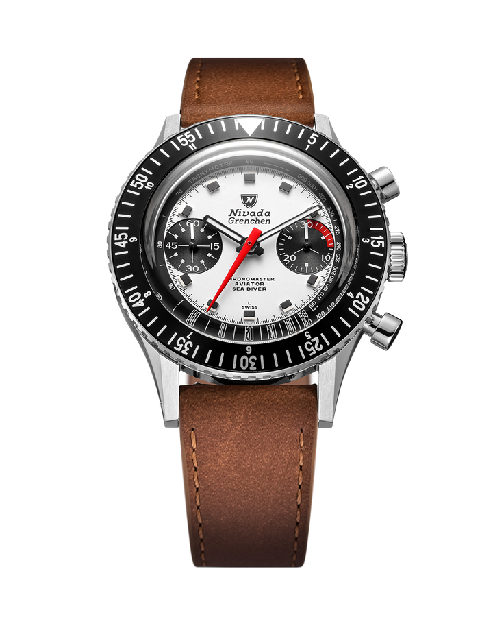 Nivada Grenchen Chronomaster Panda 38mm 86054M – Ansicht 9