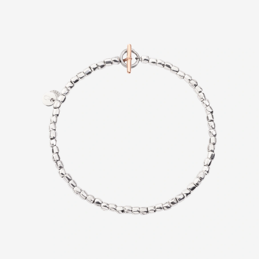 Armband Mini-Granelli Silber