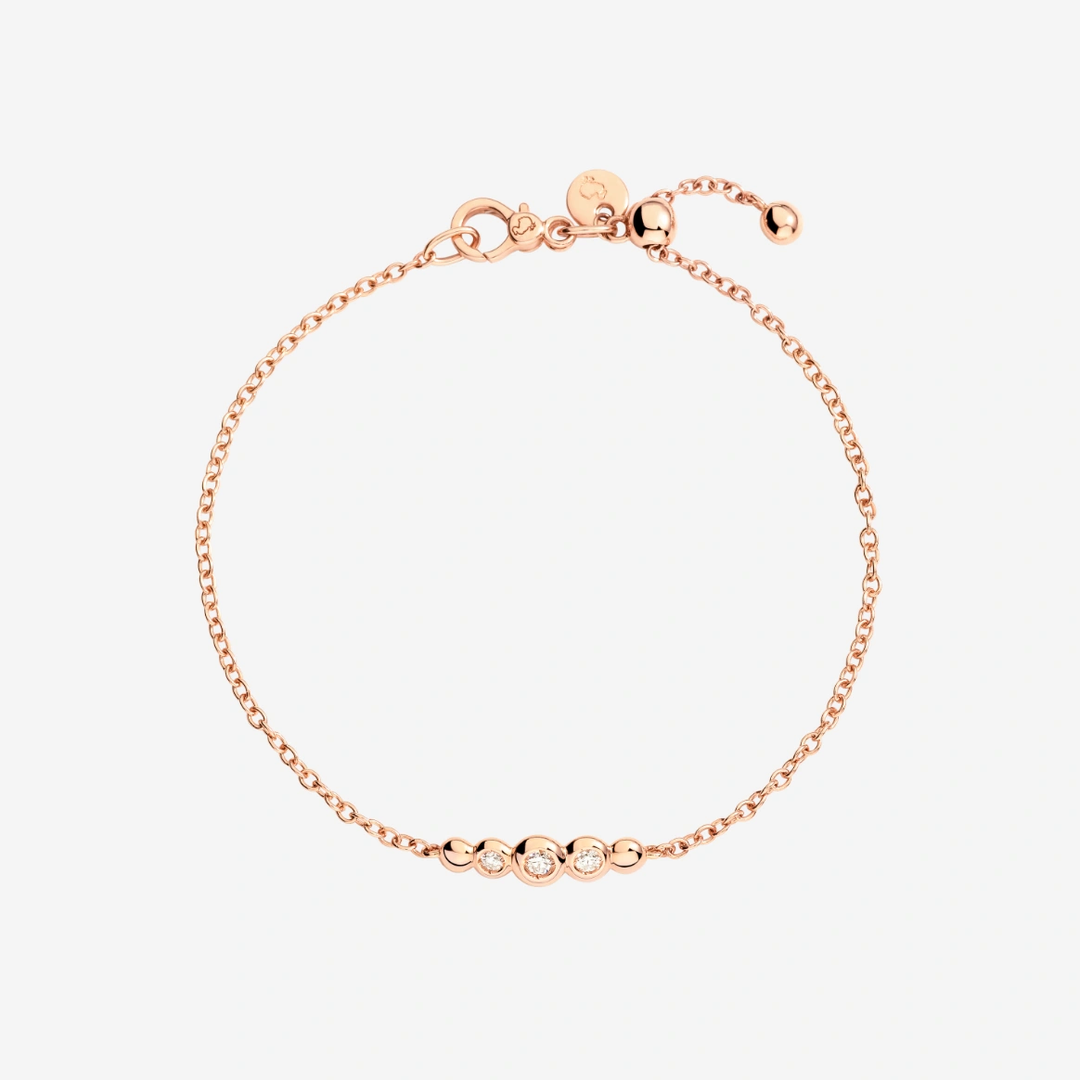 Armband Bollicine Rosegold Brillant