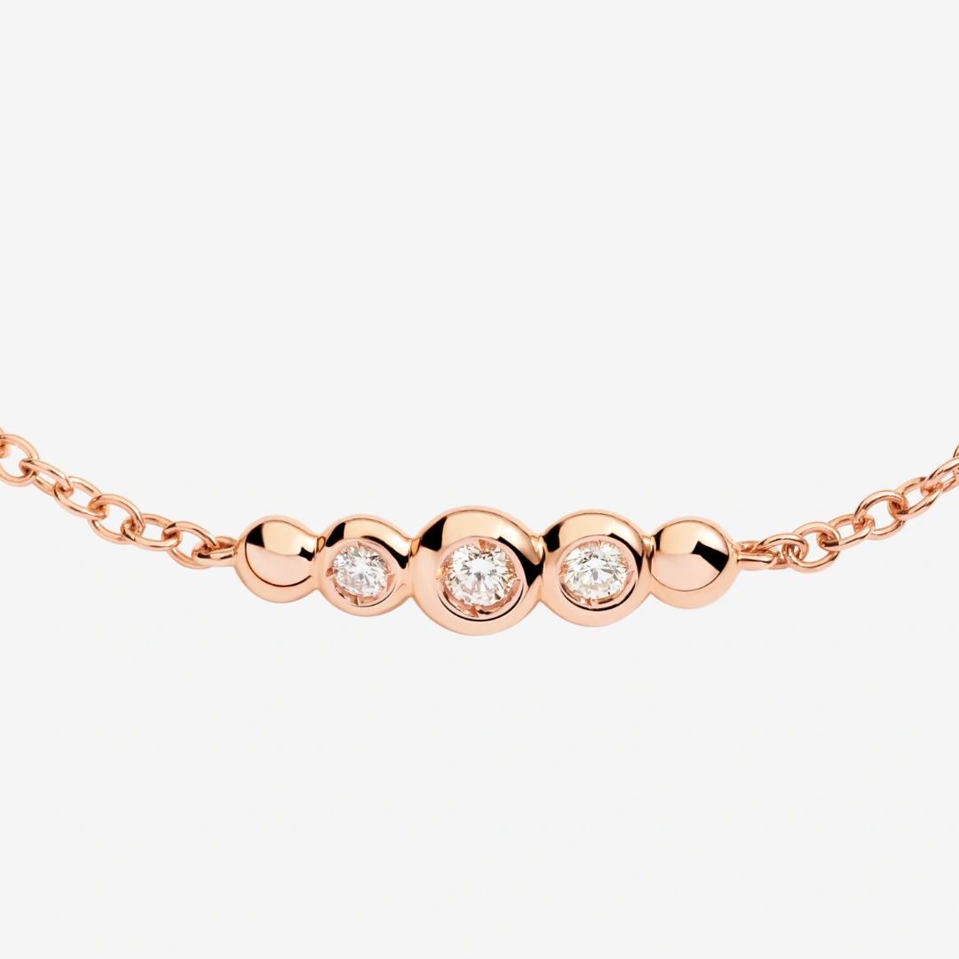 Armband Bollicine Rosegold Brillant