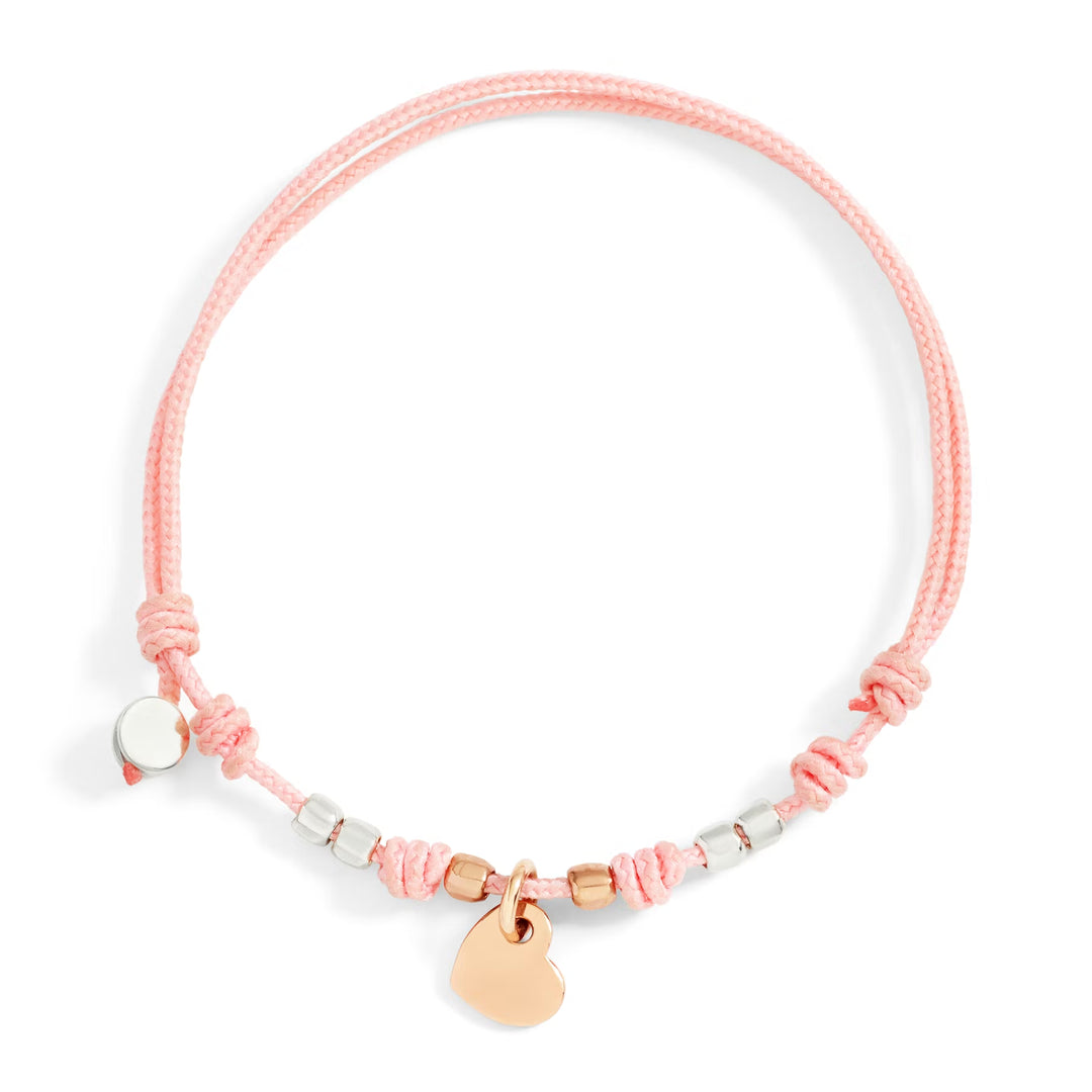 Kordelarmband Herz