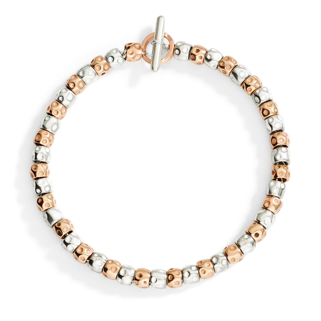 Armband Granelli Rosé - Silber