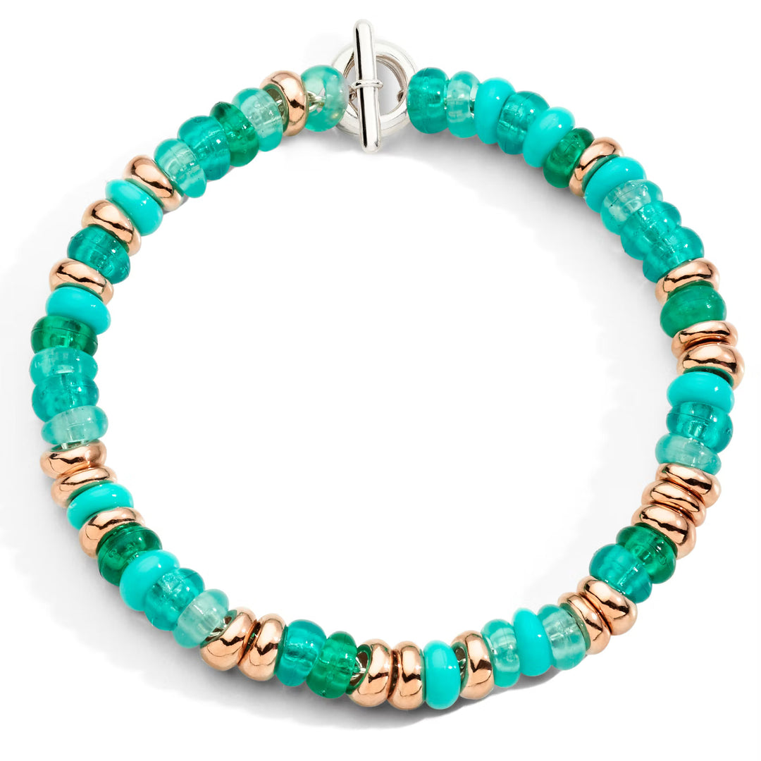 Armband Rondelle Türkis