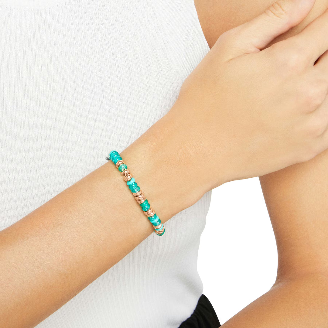 Armband Rondelle Türkis