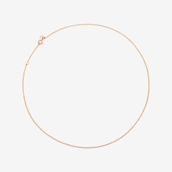 DoDo Halskette Essentials, feine Kette aus 9 Karat Roségold
