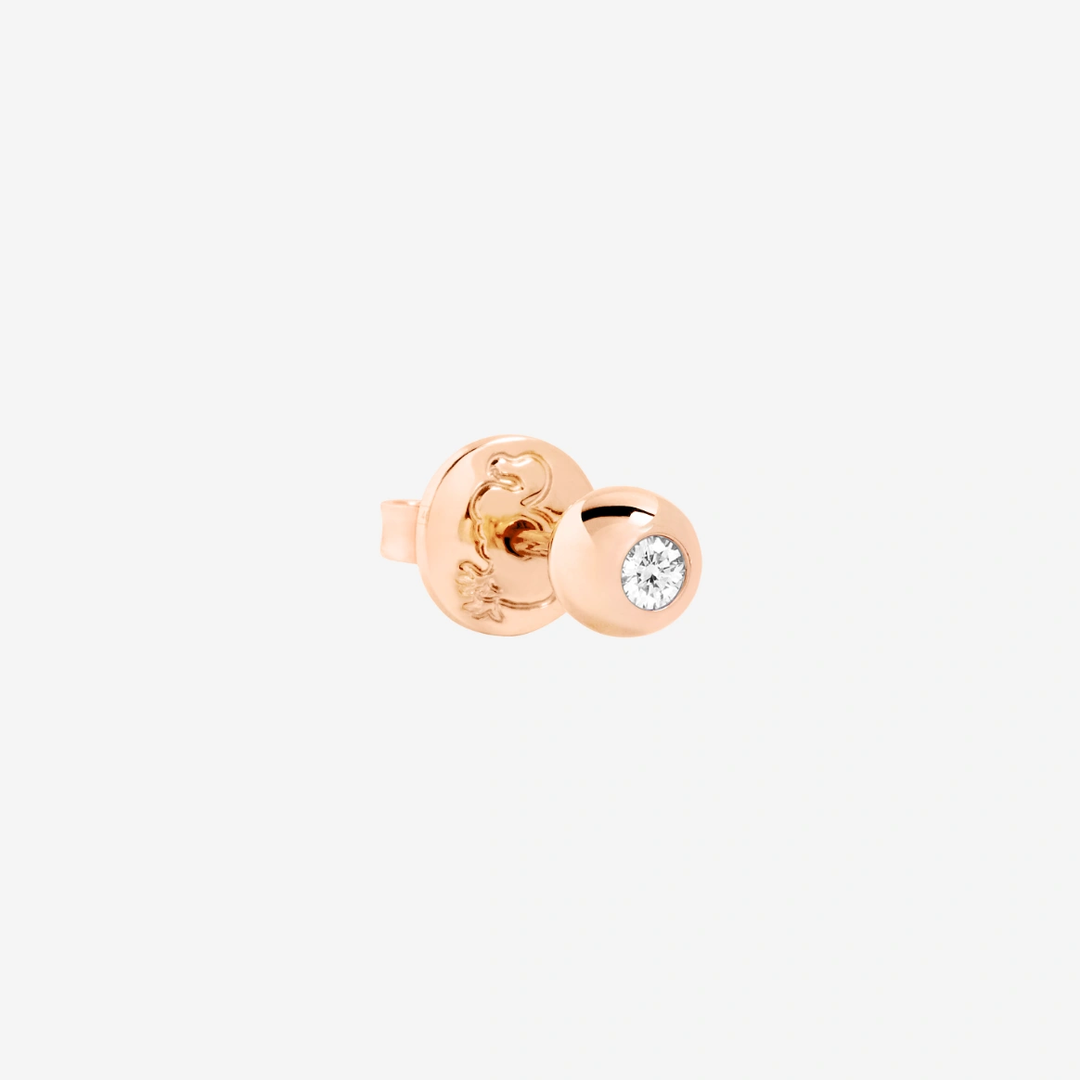 Ohrstecker Bollicine Brillant Rosegold Half-Pair