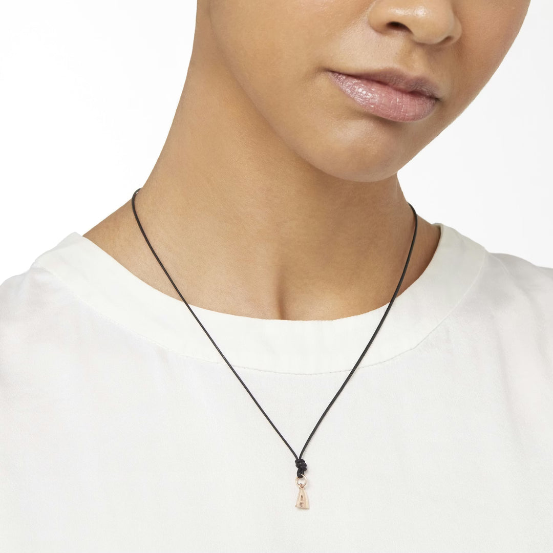 Anhänger Buchstabe A aus Roségold