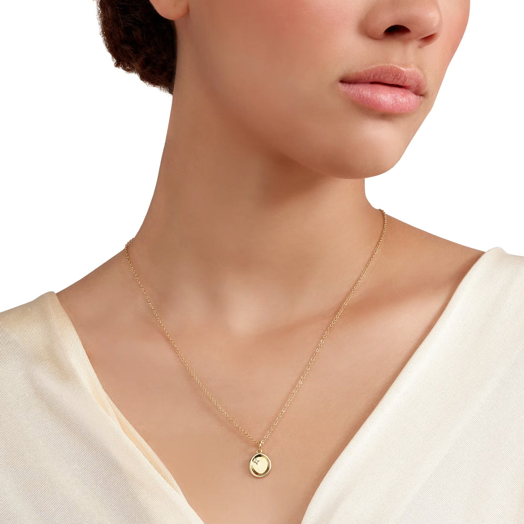 Anhänger Siegel aus Gelbgold mit weißem Diamanten