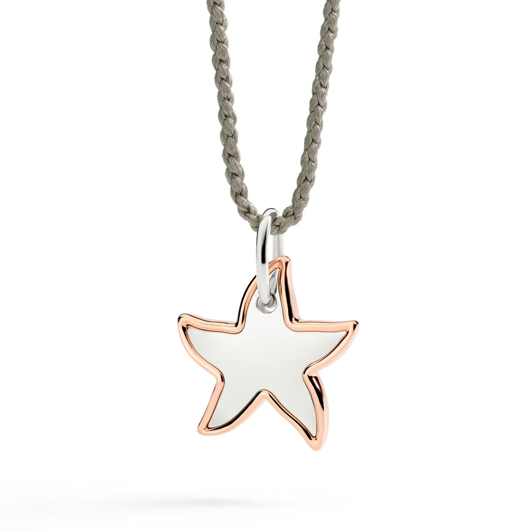 Anhänger Stellina XL aus Silber mit Roségold