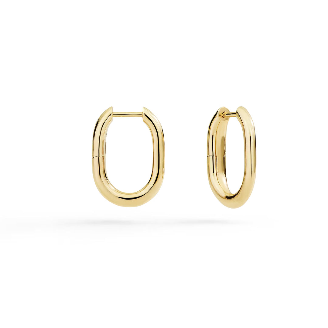 Hoop Ohrringe Essentials aus Gelbgold
