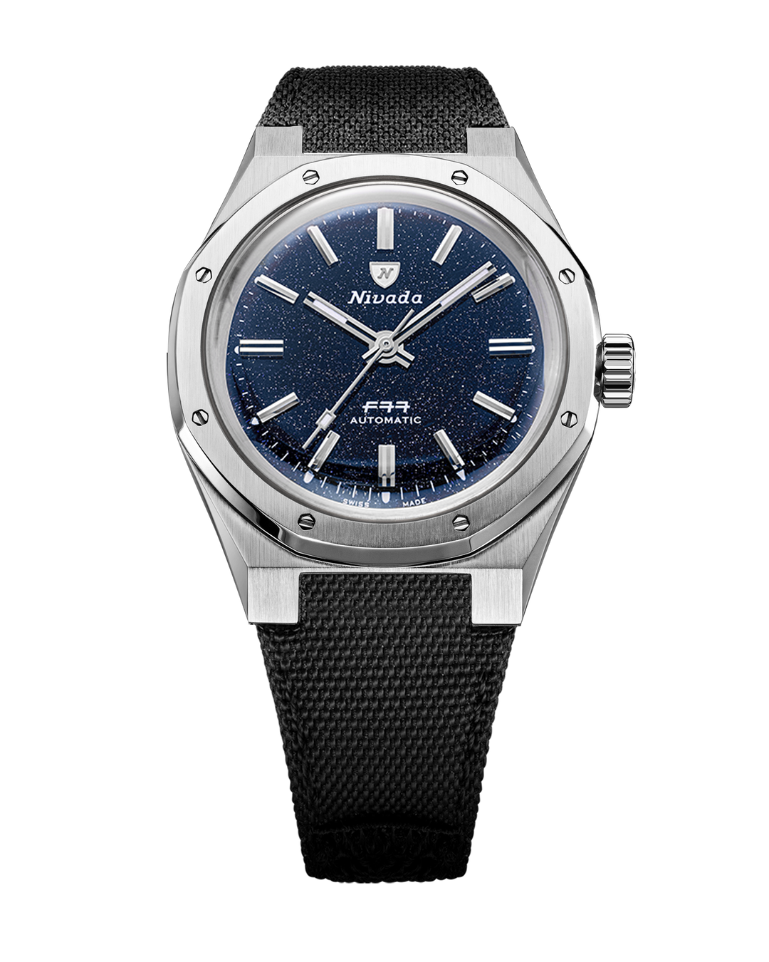 Nivada Grenchen F77 SST Dark Blue Aventurine MK1 37mm 68010A – Ansicht 6