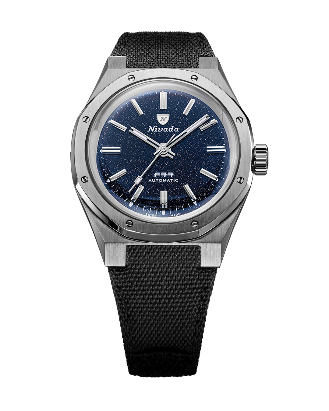 Nivada Grenchen F77 Titanium Dark Blue Aventurine MK1 37mm 68018A – Ansicht 6