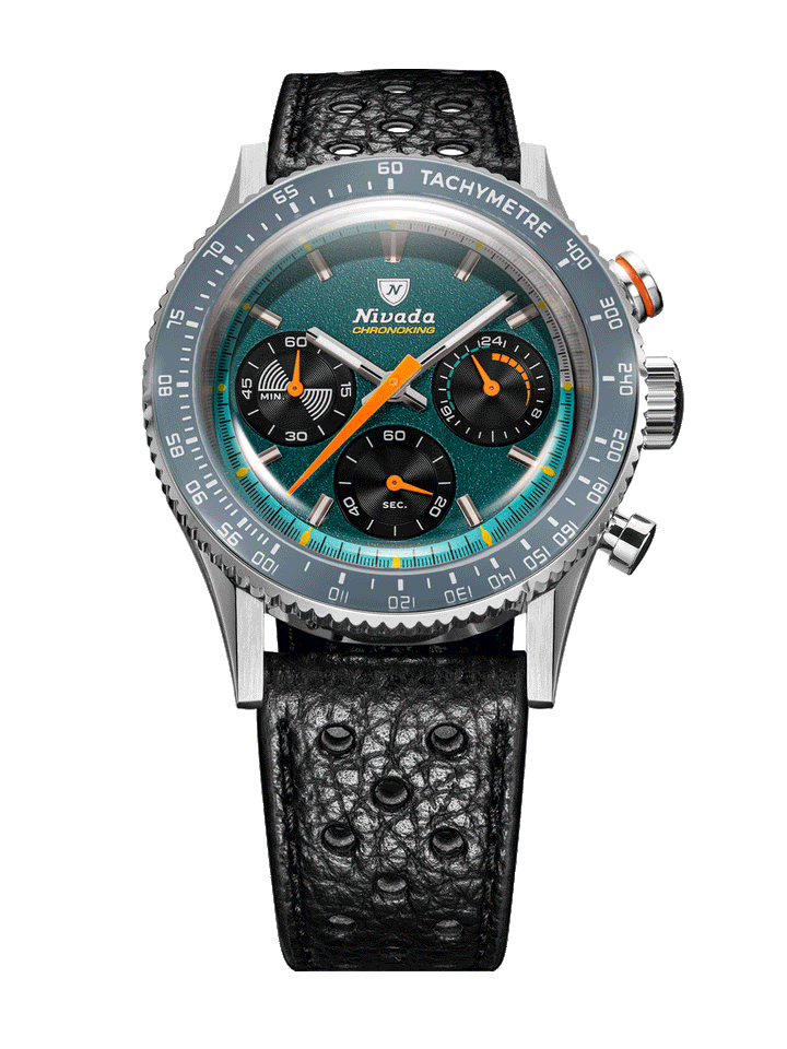 Nivada Grenchen Chronoking Mecaquartz Racing Green 87051Q – Ansicht 2