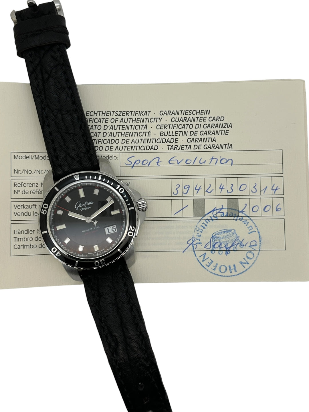 Glashütte Original Sport Evolution Referenz 39-42-43-03-14
