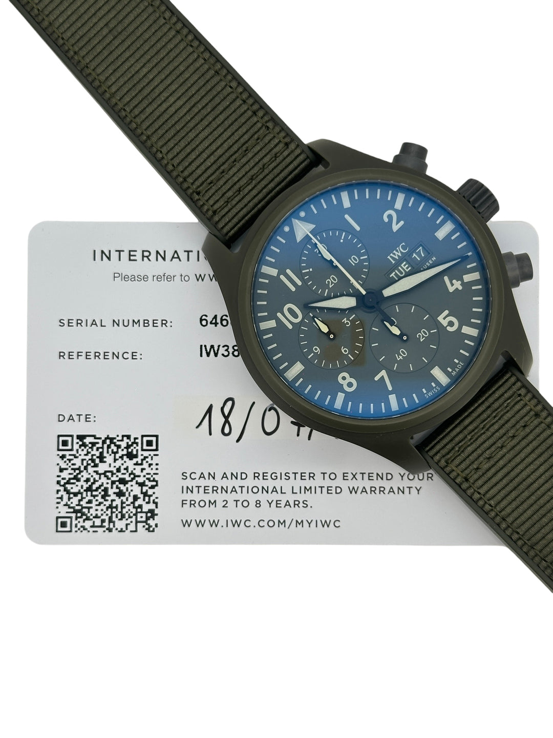 IWC Fliegerchronograph Top Gun Referenz IW389106