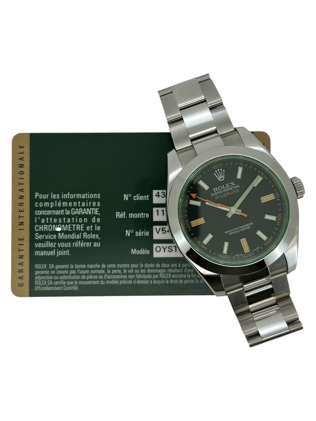 Rolex Milgauss Referenz 116400GV