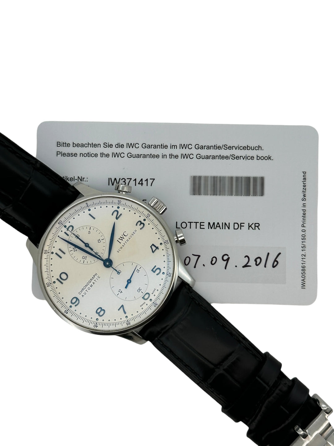 IWC Portugieser Chronograph Referenz IW371417