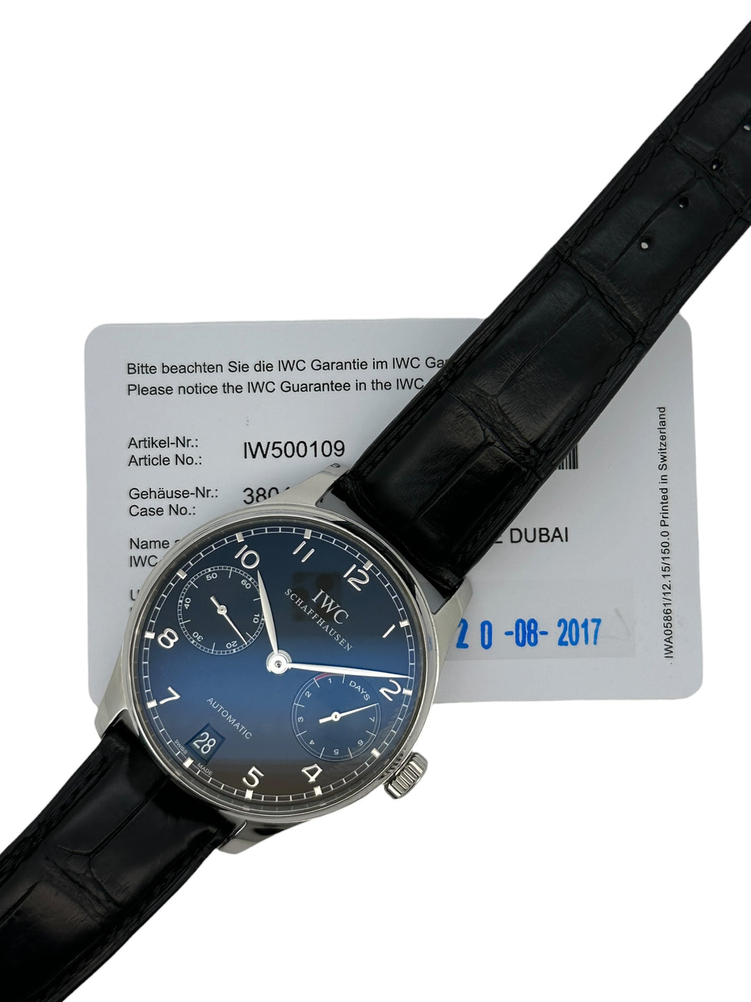 IWC Portugieser Automatic 7 Days Referenz IW500109