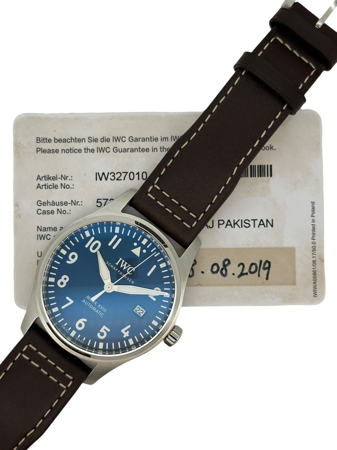 IWC Fliegeruhr Mark XVIII „Le Petit Prince“ Ref.: IW327010