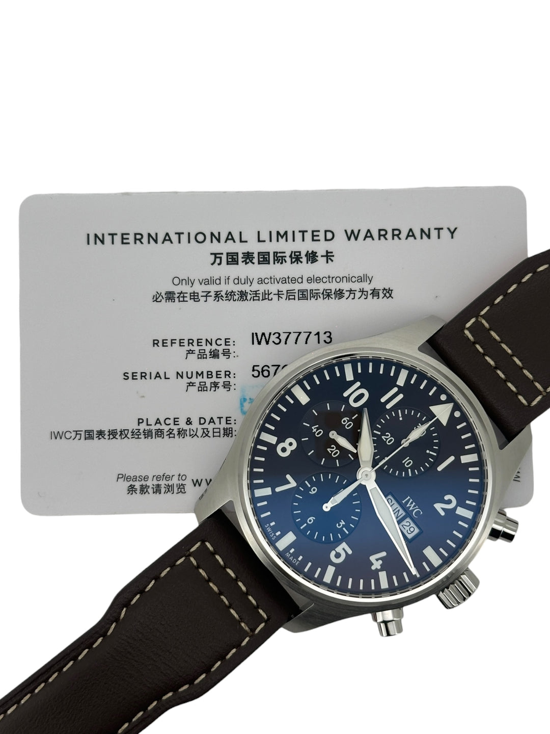 IWC Fliegeruhr De Saint Chronograph Ref.: IW377713