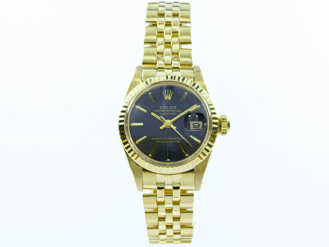 Lady Datejust Referenz 6917 Schwarzes Zifferblatt