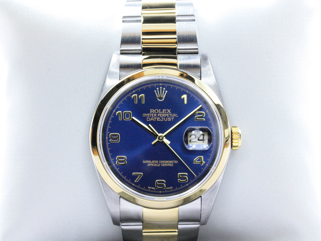 Rolex ROLEX Datejust Blaues Zifferblatt Referenz 16203