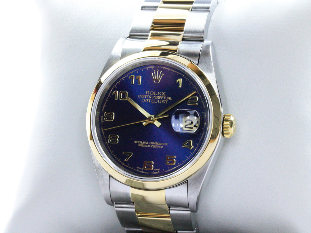 Rolex ROLEX Datejust Blaues Zifferblatt Referenz 16203