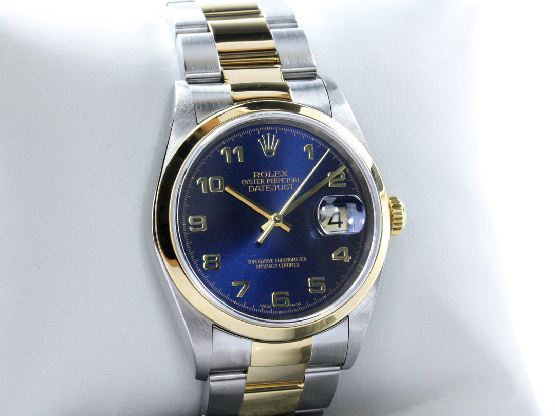 Rolex ROLEX Datejust Blaues Zifferblatt Referenz 16203