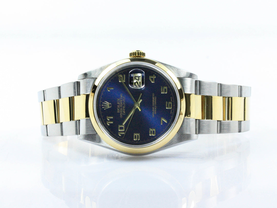 Rolex ROLEX Datejust Blaues Zifferblatt Referenz 16203