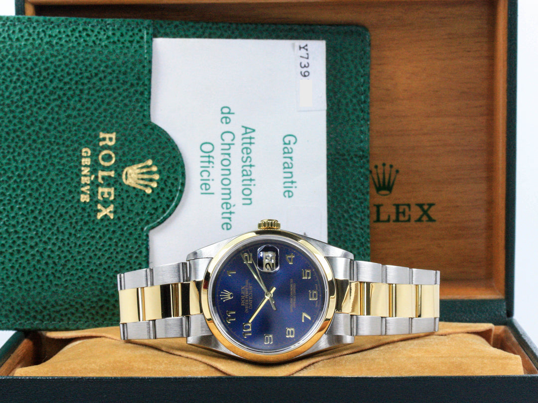 Rolex ROLEX Datejust Blaues Zifferblatt Referenz 16203