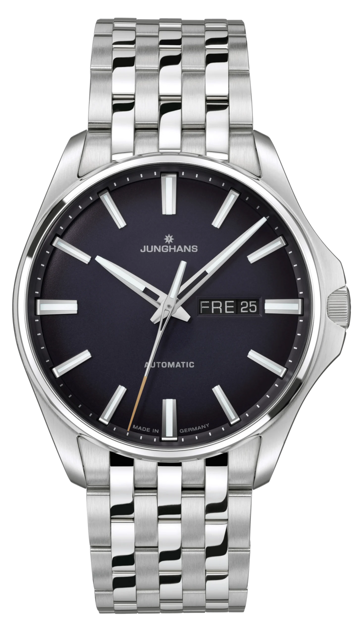 Junghans Meister S Automatic 40,5mm 27/4411.44 - Zifferblatt Blau, Armband Stahl