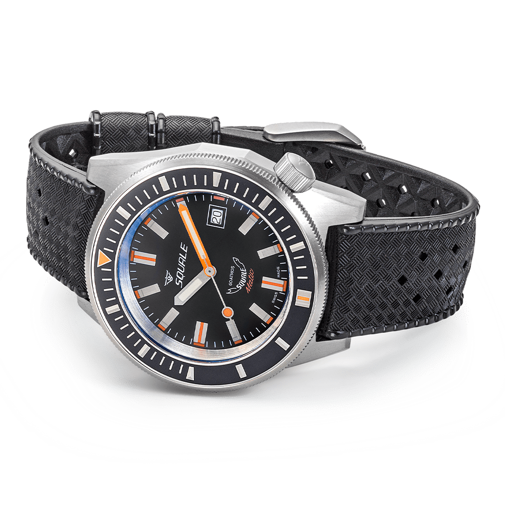 Squale Matic Satin Black Kautschukband MATICXSG.HT – Ansicht 3