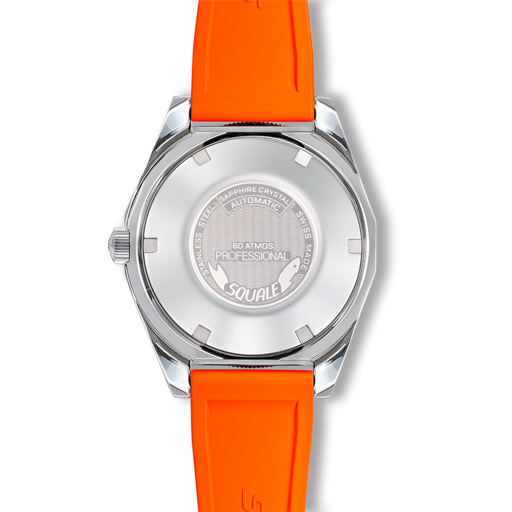 Squale Matic S Orange Mosaik-Kautschukband MATICBKOBK.MROR – Ansicht 2
