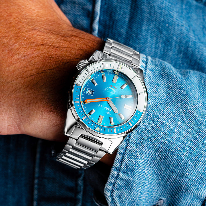 Squale Matic Dark Blue Lederband MATICXSB.PTC – Ansicht 5
