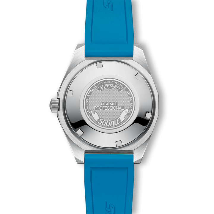 Squale Matic S Light Blue Mosaik-Kautschukband MATICLBWLB.MRLB – Ansicht 2