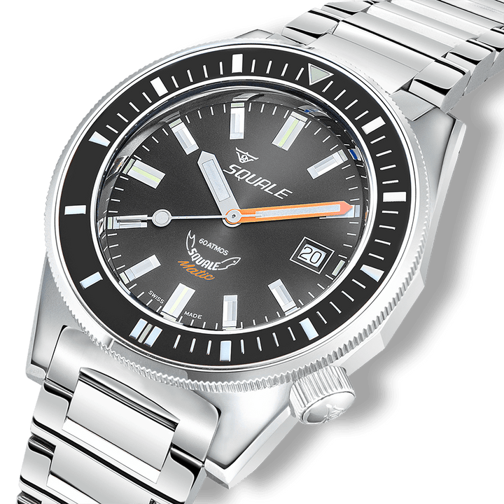 Squale Matic Grey Edelstahlband MATICXSA.SQ22L – Ansicht 4