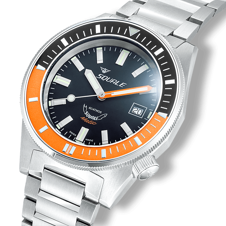 Squale Matic Satin Orange Edelstahlband MATICXSC.SQ22B – Ansicht 4