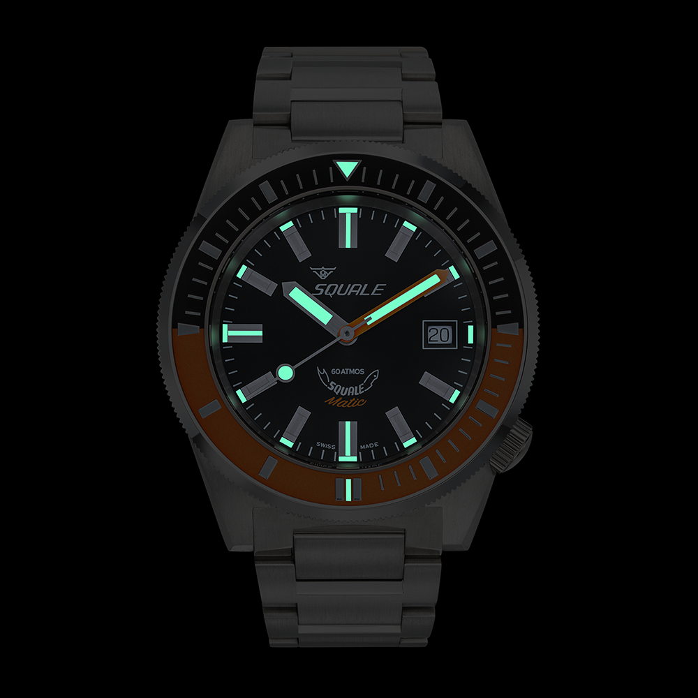 Squale Matic Satin Orange Edelstahlband MATICXSC.SQ22B – Ansicht 5